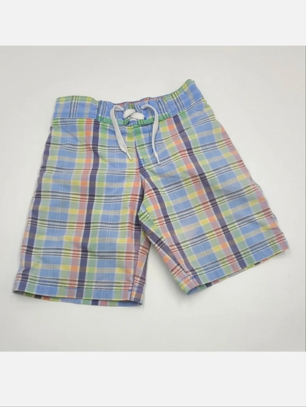Janie and Jack plaid swim trunks size 5